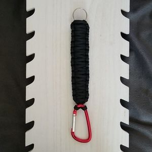 Black Paracord Keychain